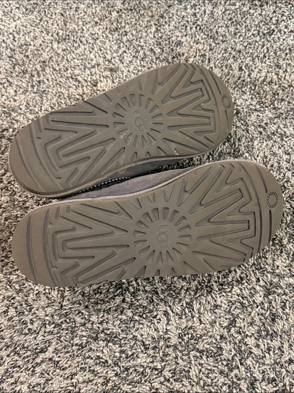 UGG Gray Suede Slip-On Loafers